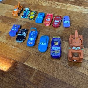 Disney cars bundle of cars 3 color changing ones. Lightening McQueen, sheriff..